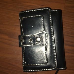 Black leather wallet